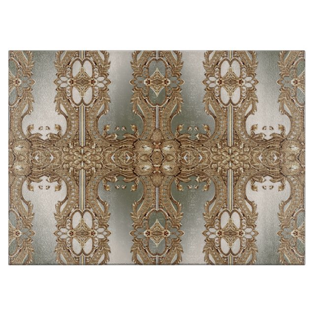 Planche À Découper Carte à découper ornée d'or (Devant)