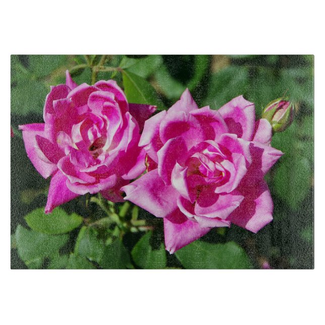 Planche À Découper Carte à découper Two Rose Roses (Devant)