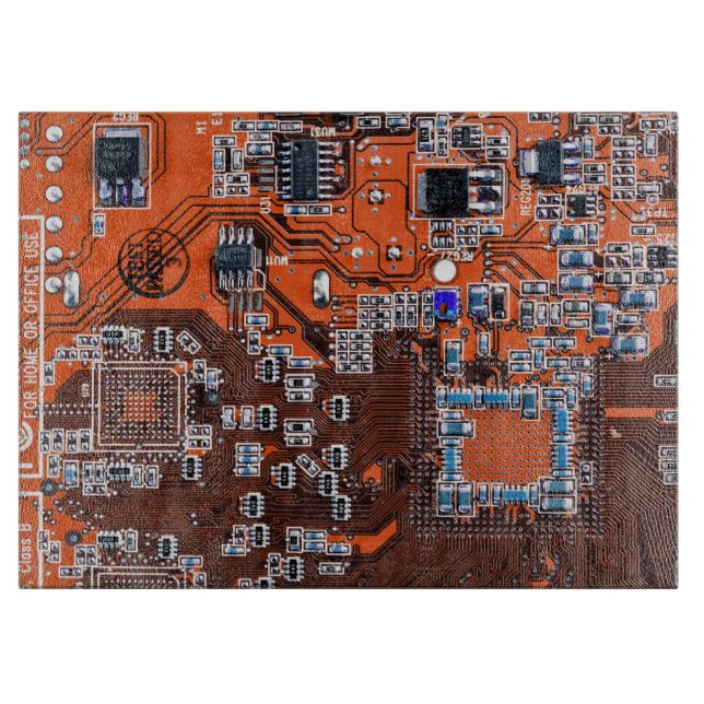 Planche À Découper Carte circuit imprimé circuit orange PCB (Devant)