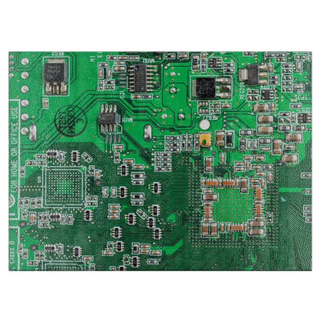 Planche À Découper Carte circuit imprimé circuit vert PCB (Devant)