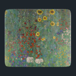 PLANCHE À DÉCOUPER CARTE DE CHOPPAGE EN VERRE : GUSTAV KLIMT : JARDIN<br><div class="desc">CARTE DE CHOPPAGE EN VERRE : ART FIN : GUSTAV KLIMT : JARDIN AGRICOLE   ÉPAULES</div>