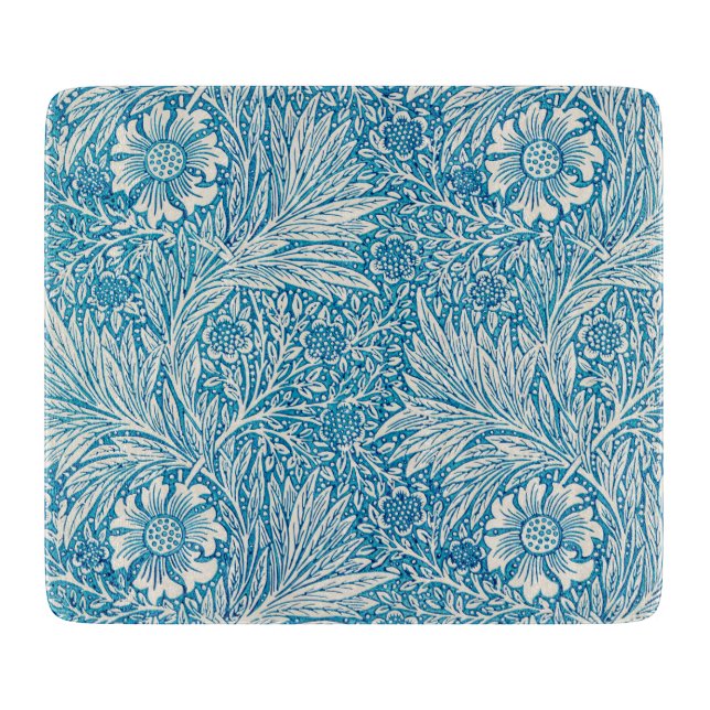 PLANCHE À DÉCOUPER CARTE DE CHOPPAGE EN VERRE : WILLIAM MORRIS (Devant)