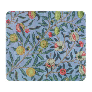 PLANCHE À DÉCOUPER CARTE DE CHOPPAGE EN VERRE : WILLIAM MORRIS