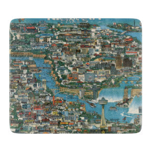 Planche À Découper Carte de chutes du Niagara