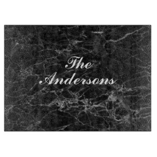 PLANCHE À DÉCOUPER CARTE DE COUPE EN MARBRE NOIR PERSONNALISÉE