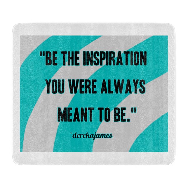 Planche À Découper Carte de coupe en verre Inspiration (Devant)