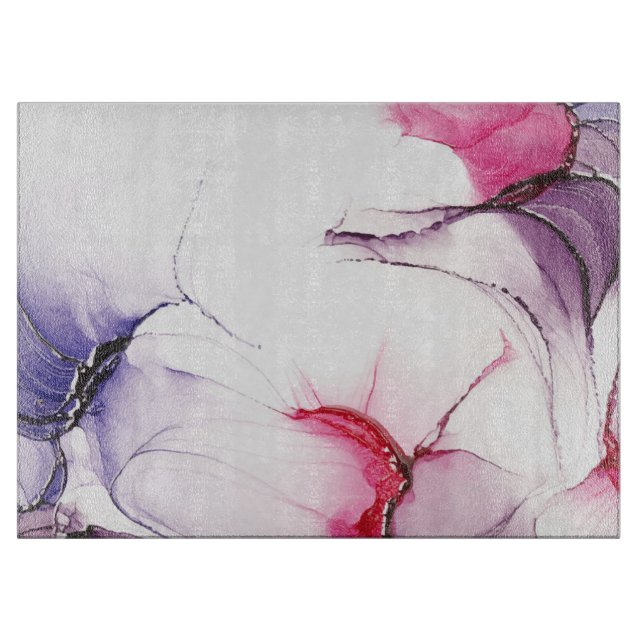 Planche À Découper Carte de découpe Abstraite aquarelle (Devant)