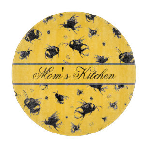 Planche À Découper Carte de découpe d'abeilles personnalisée - Cadeau