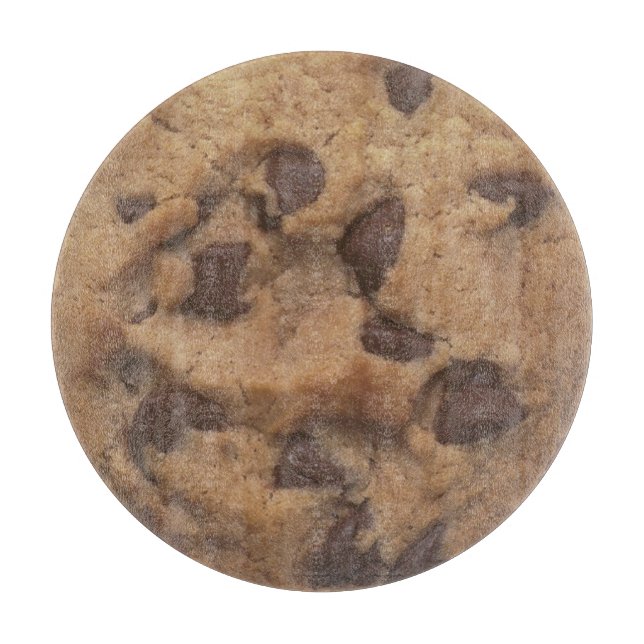 Planche À Découper Carte de découpe de chips de chocolat (Devant)