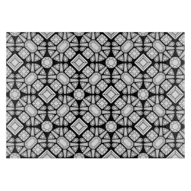 Planche À Découper Carte de découpe de diamants (Devant)