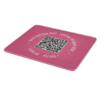 Carte de découpe de texte personnalisée de code QR