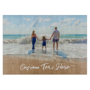 Planche À Découper Carte de découpe de texte photo personnalisée Votr