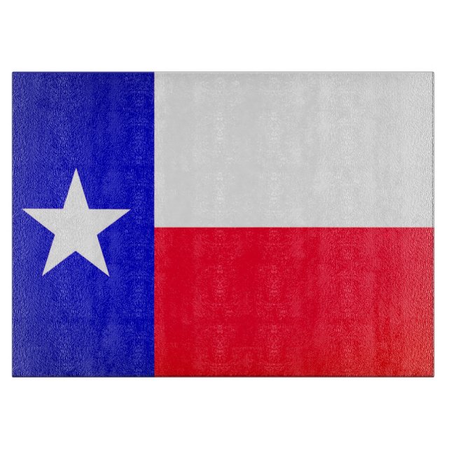 Planche À Découper Carte de découpe du drapeau du Texas (Devant)