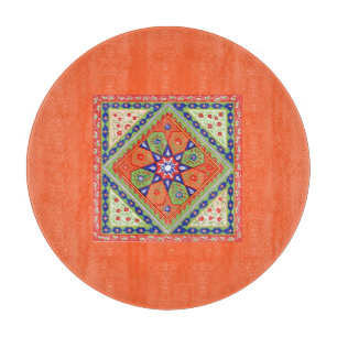 Planche À Découper Carte de découpe du Motif de surface composée vint