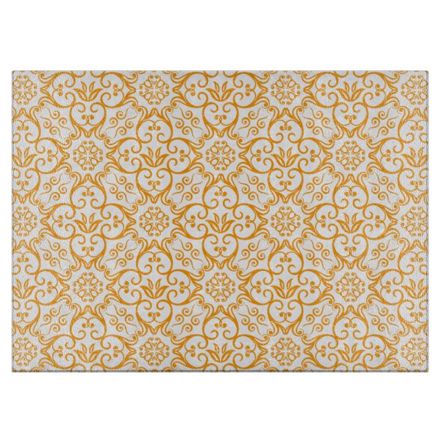 Planche À Découper Carte de découpe Gold Damask (Devant)
