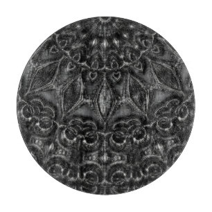 Planche À Découper Carte de découpe Mandala au charbon