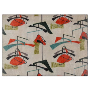 Planche À Découper Carte de découpe moderne en tissu atomique du mili