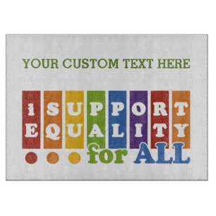 Planche À Découper Carte de découpe personnalisée Equal Rights