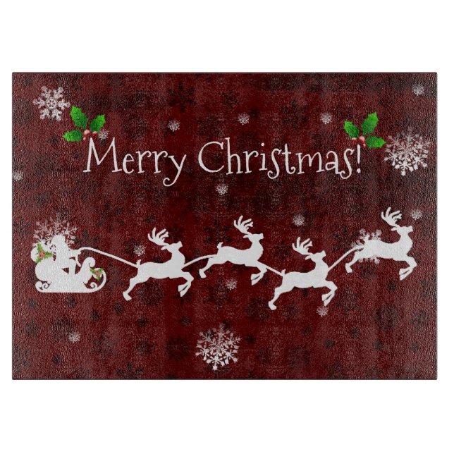 Planche À Découper Carte de découpe Red Père Noël (Devant)