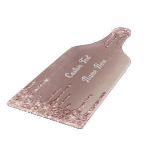 Planche À Découper Carte de découpe rose Gold Parties scintillant ave