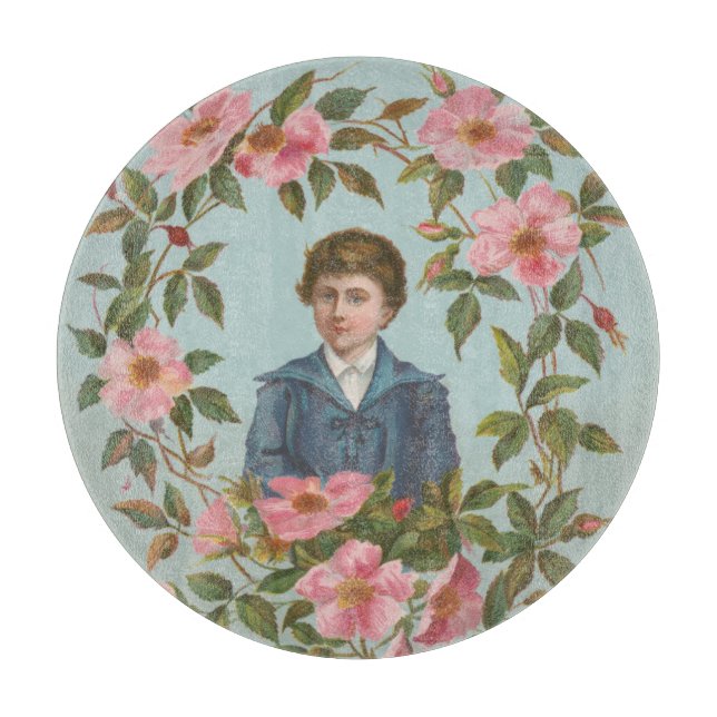 Planche À Découper Carte de la Saint-Valentin allemande antique kitsc (Devant)