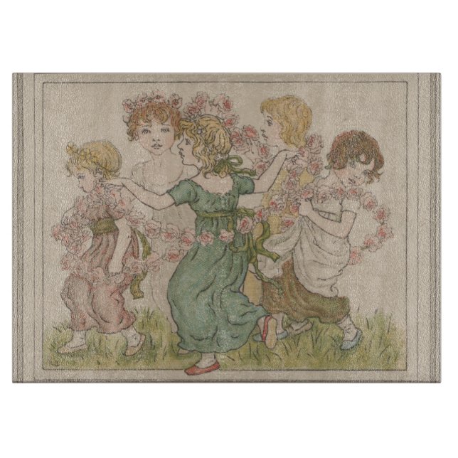 Planche À Découper Carte de la Saint-Valentin antique, Kate Greenway, (Devant)