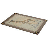 Carte de l'Afrique et une girafe