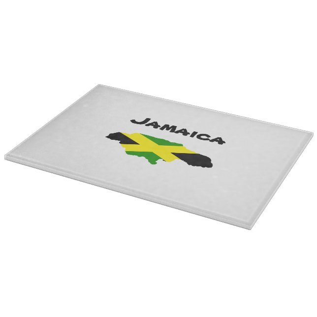 Planche À Découper Carte du drapeau jamaïcain étampé (Coin)