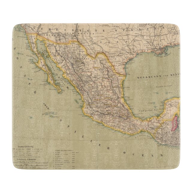 Planche À Découper Carte du Mexique (Devant)