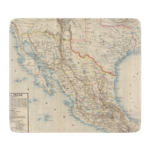 Planche À Découper Carte du Mexique et du Texas
