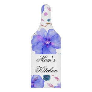 Planche À Découper Carte florale personnalisée - Cadeau pour elle
