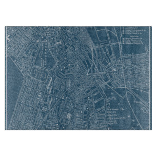 Planche À Découper Carte graphique de Boston