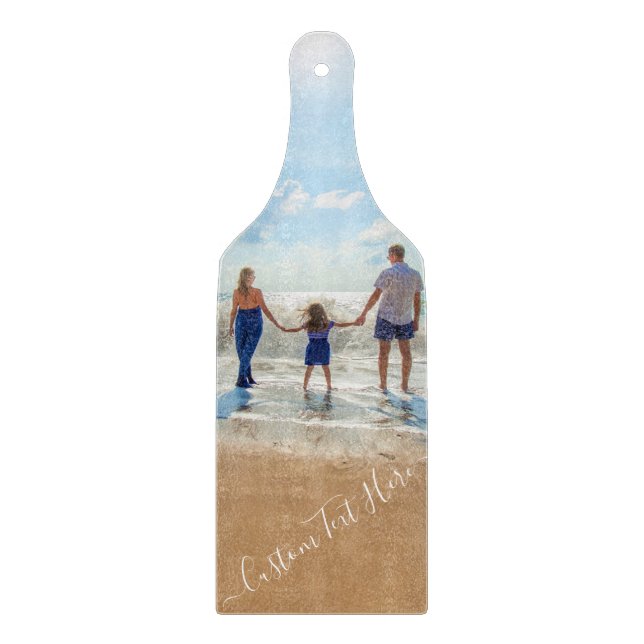 Planche À Découper Carte photo personnalisée Vos photos et votre text (Devant)