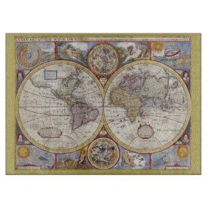Planche À Découper Cartes anciennes du monde Cartes antiques