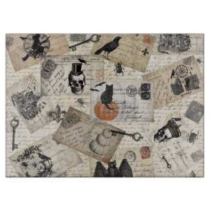 Planche À Découper Cartes postales vintages modernes de Halloween