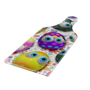 Planche À Découper Cartographie des oeufs de Pâques mignons