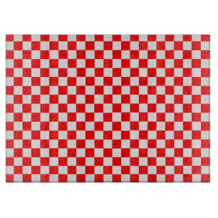 Planche À Découper Carton De Chaussure Classique Rouge Et Blanc