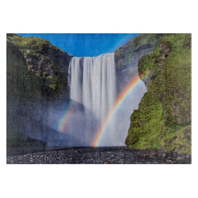 Planche À Découper Cascade et arc-en-ciel (Devant)