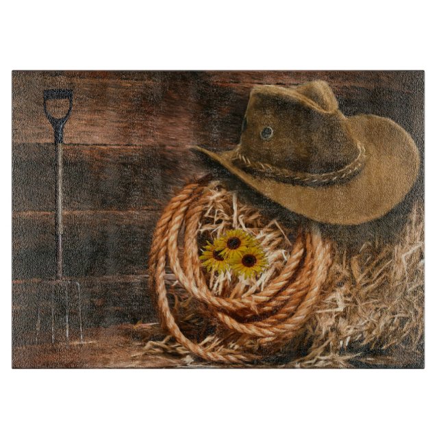 Planche À Découper Casquette Cowboy (Devant)