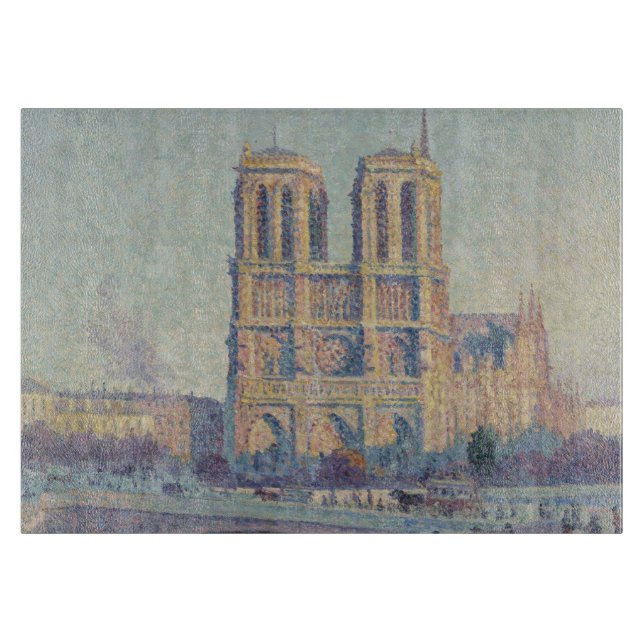 Planche À Découper Cathédrale Notre-Dame Paris France Peinture classi (Devant)