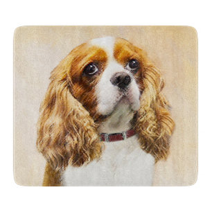 Planche À Découper Cavalier Le Roi Charles Spaniel Peinture originale