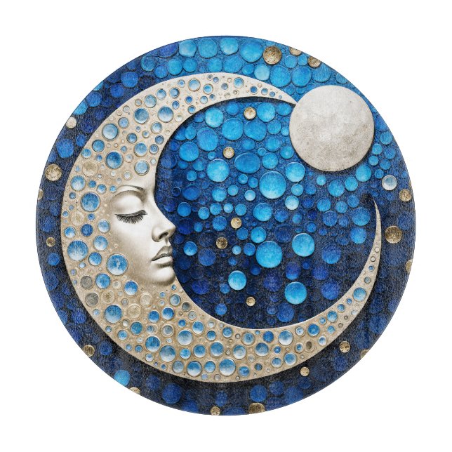 Planche À Découper Celeste : Femme dans la lune (Devant)
