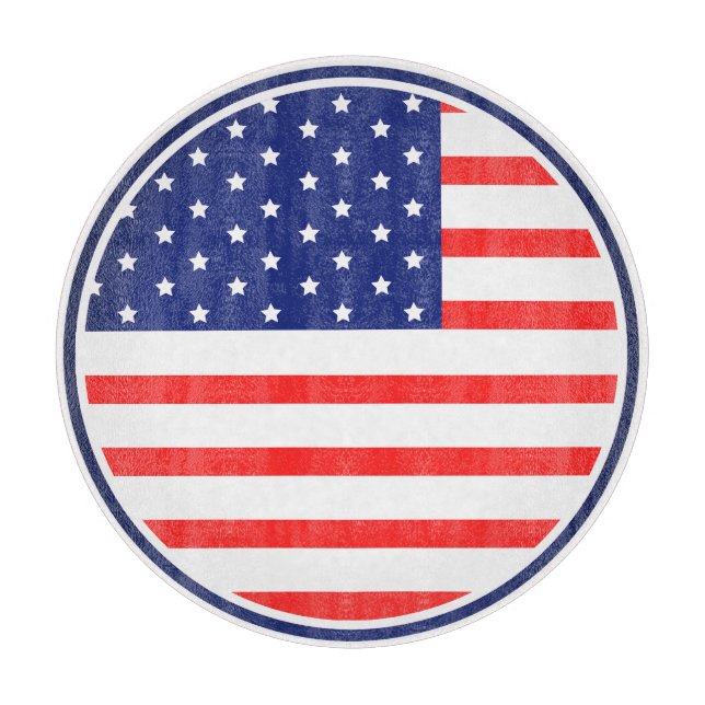 Planche à découper "Cercle patriotique du drapeau  (Devant)