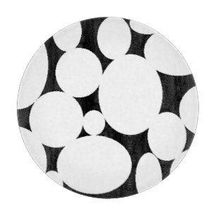 PLANCHE À DÉCOUPER CERCLES BLANCS