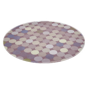 Planche À Découper Cercles de tissu motif abstrait