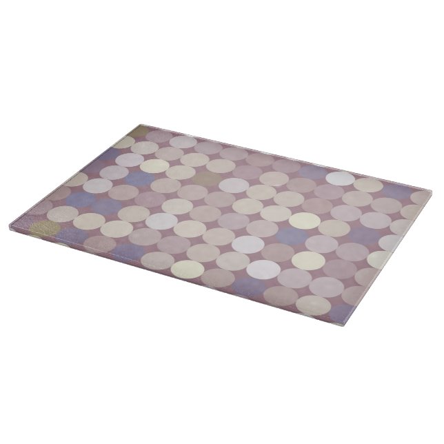 Planche À Découper Cercles de tissu motif abstrait (Coin)