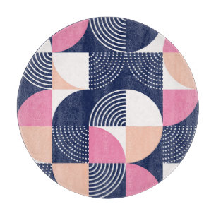 Planche À Découper Cercles graphiques Vintage Motif sans couture