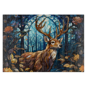 Planche À Découper Cerf en Verre Coloré
