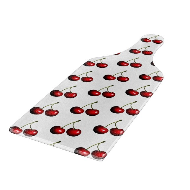 Planche À Découper Cerises rouges fraîches et sucrées (Coin)