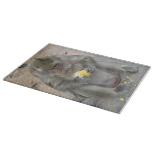 Planche À Découper C'est à moi ! ! ... Singe Macaque thaïlandais sauv